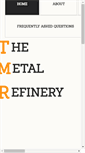 Mobile Screenshot of metalrefinery.net